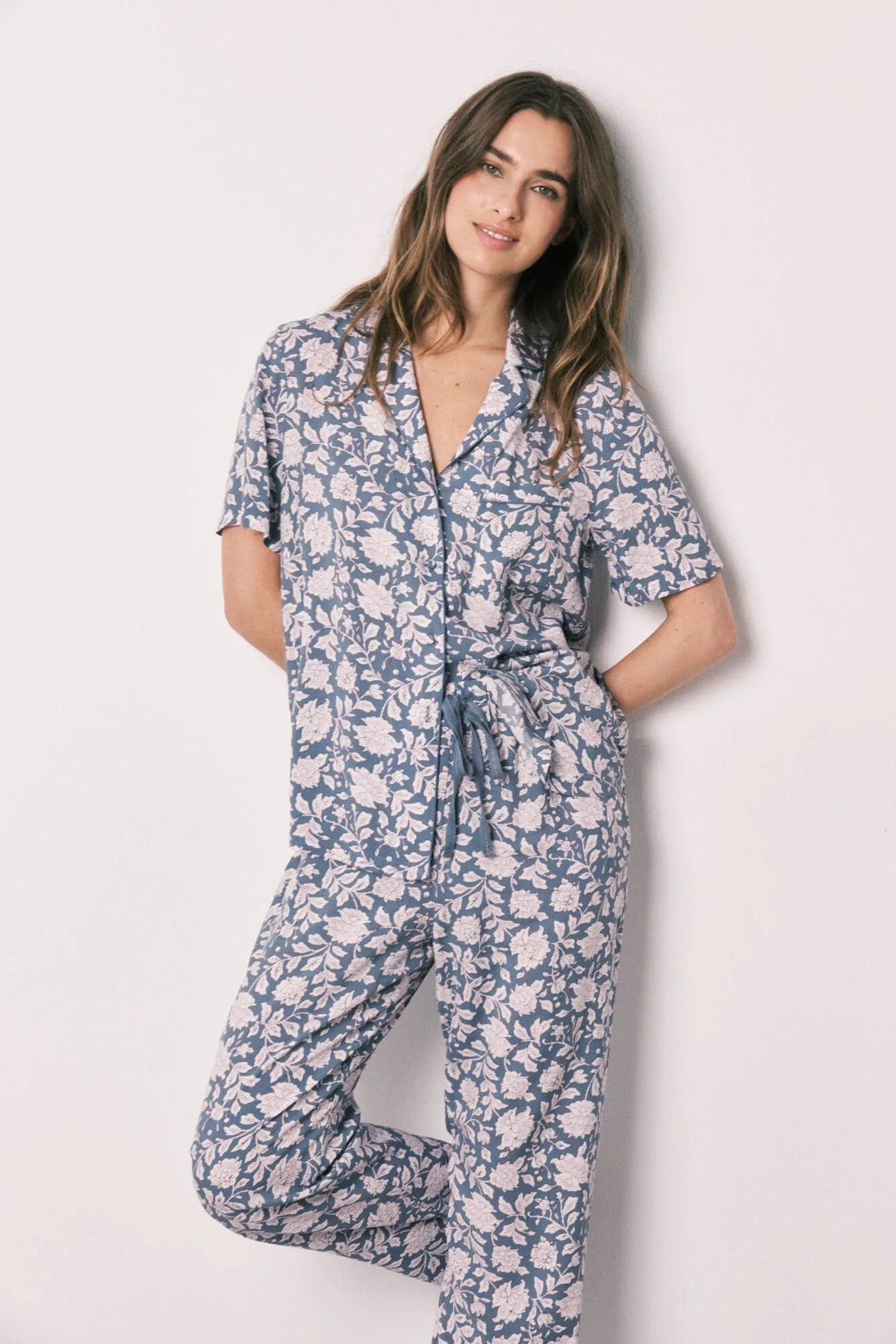 Women Secret Viscose Floral Print Classic Pyjamas