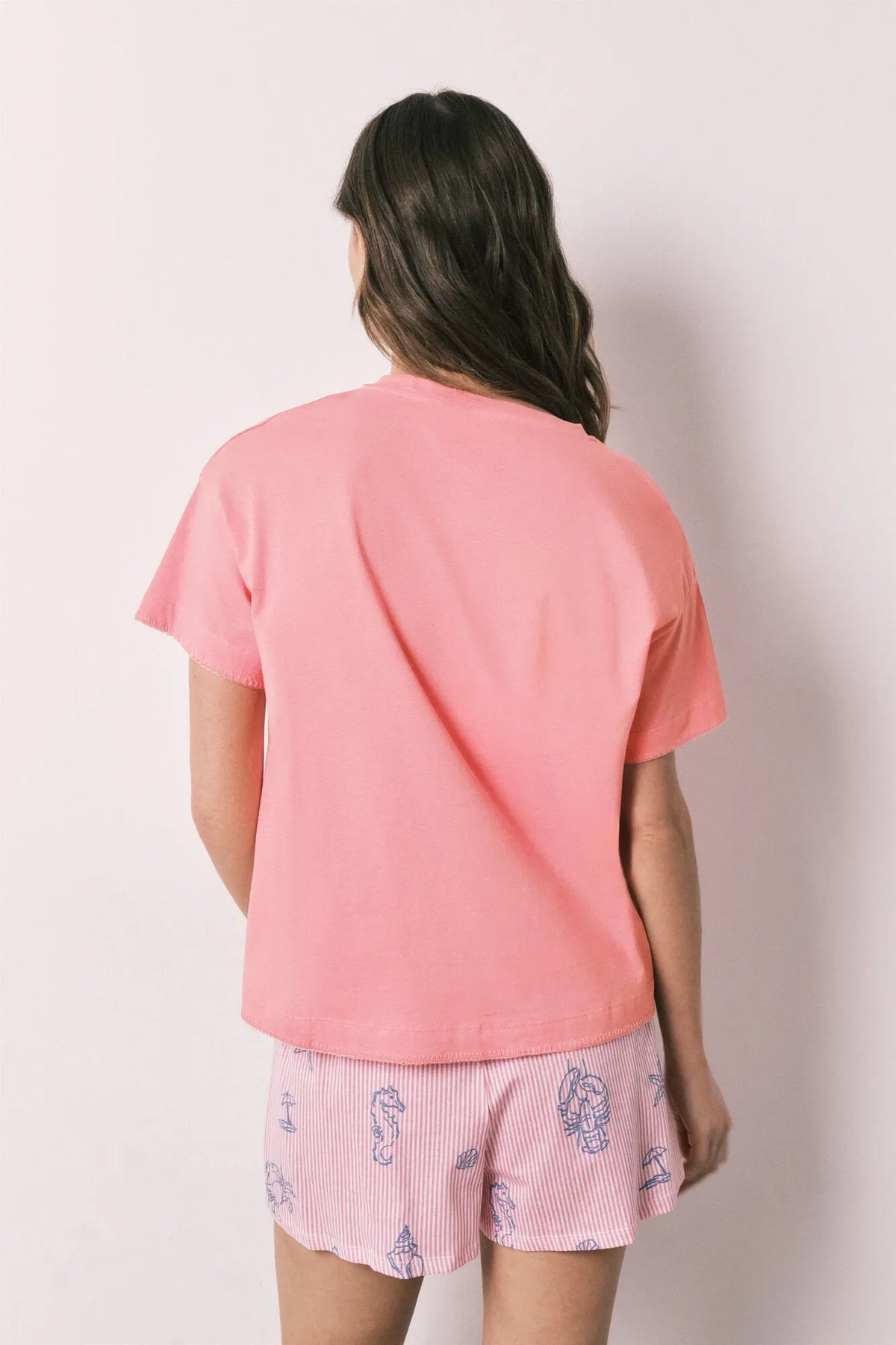 Women Secret Pink Cotton Short Pyjamas