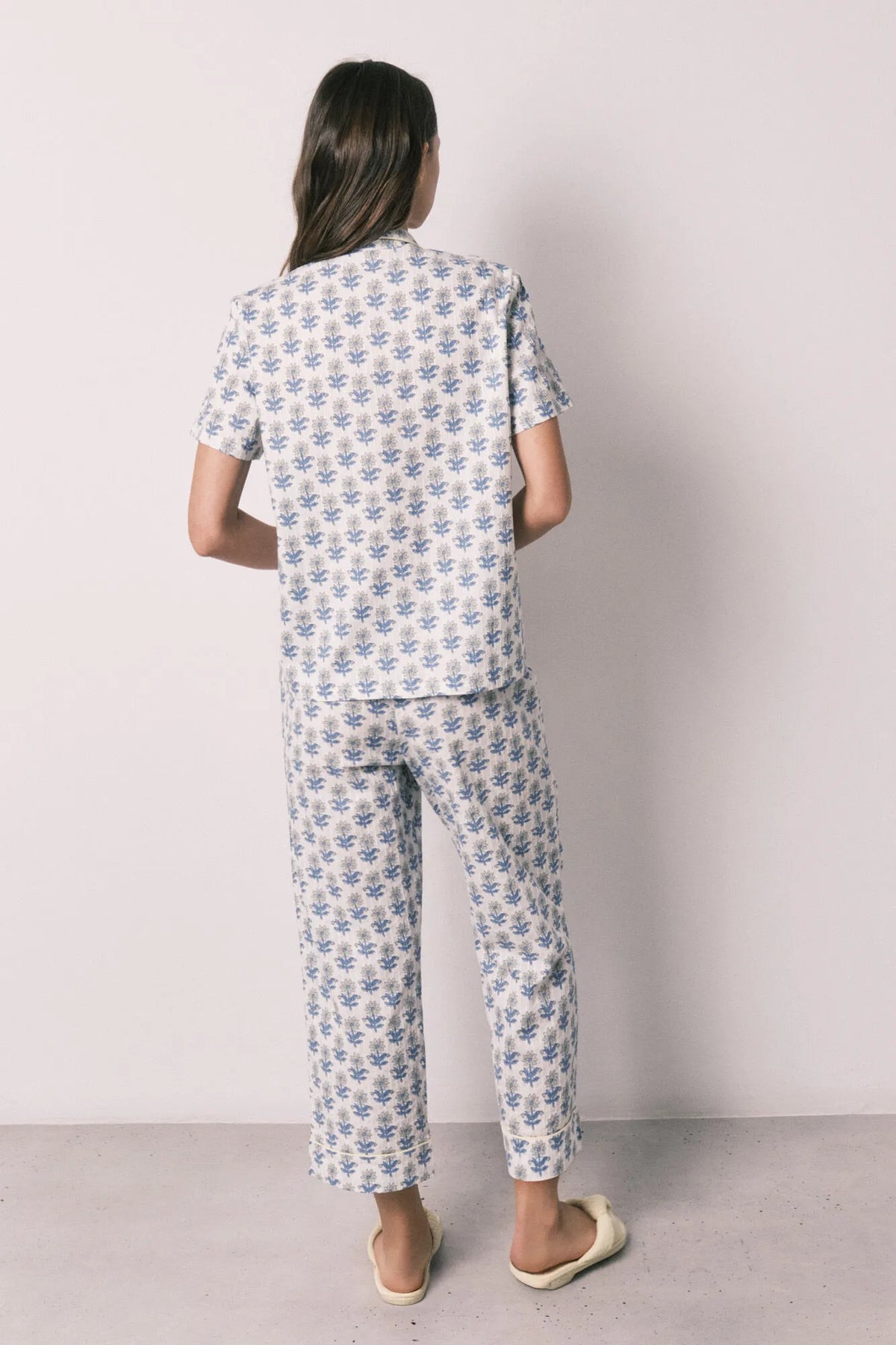 Women Secret Printed Cotton Capri Pyjamas