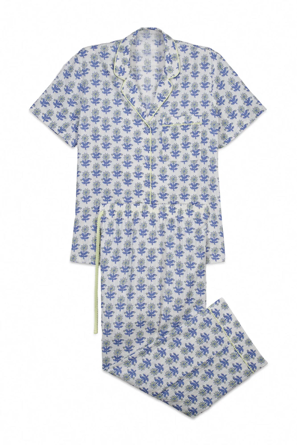 Women Secret Printed Cotton Capri Pyjamas