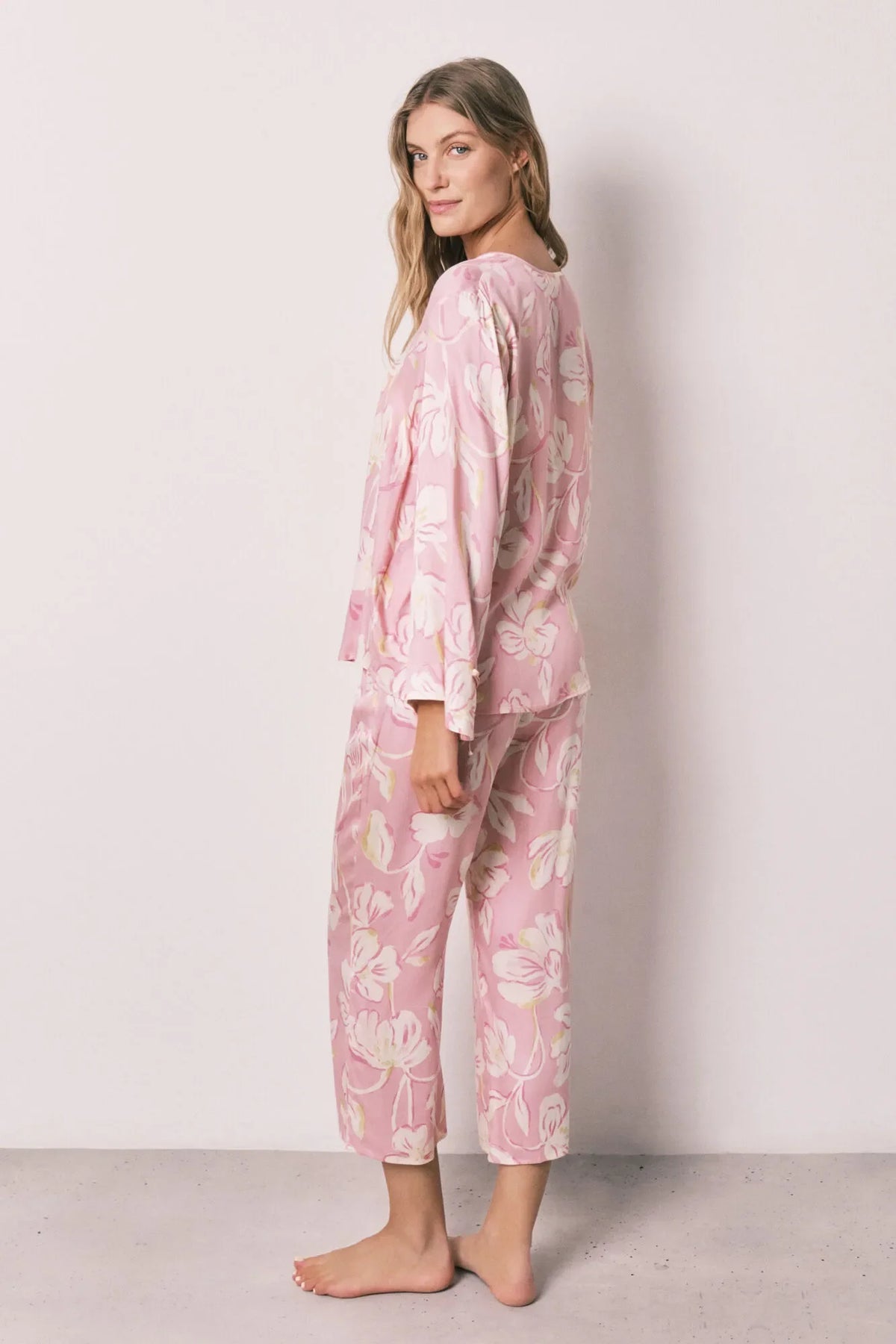Women Secret Oriental-Style Satin Long Pyjamas