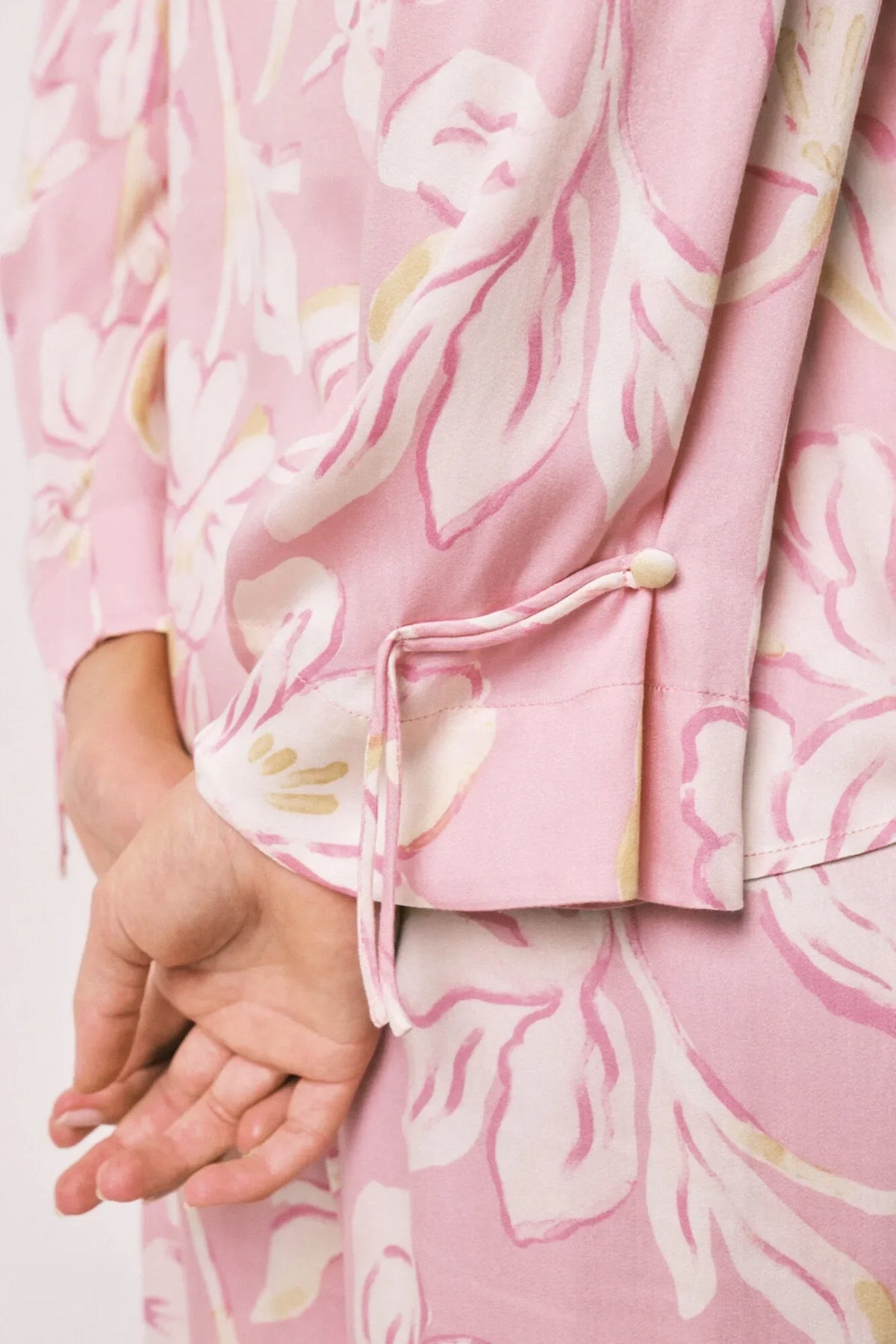 Women Secret Oriental-Style Satin Long Pyjamas