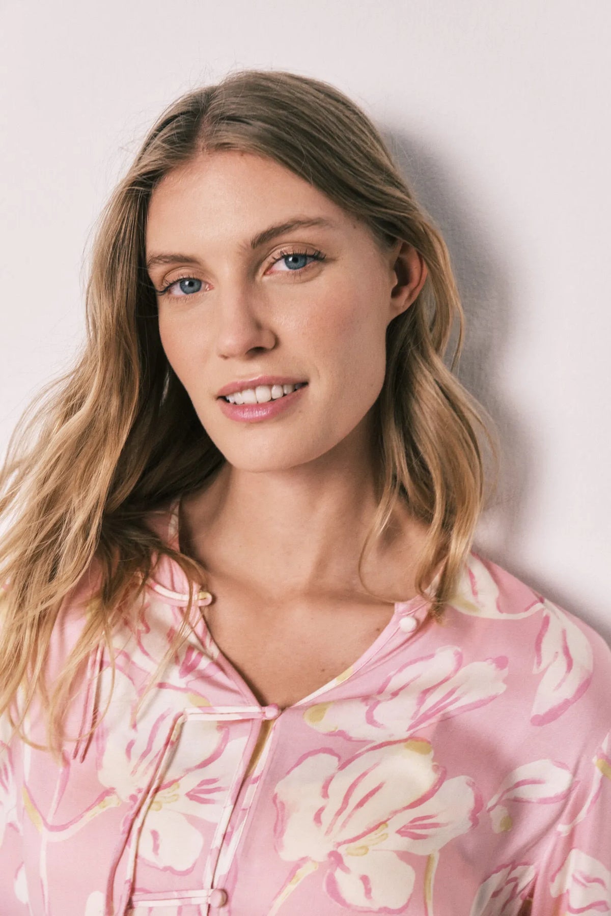 Women Secret Oriental-Style Satin Long Pyjamas