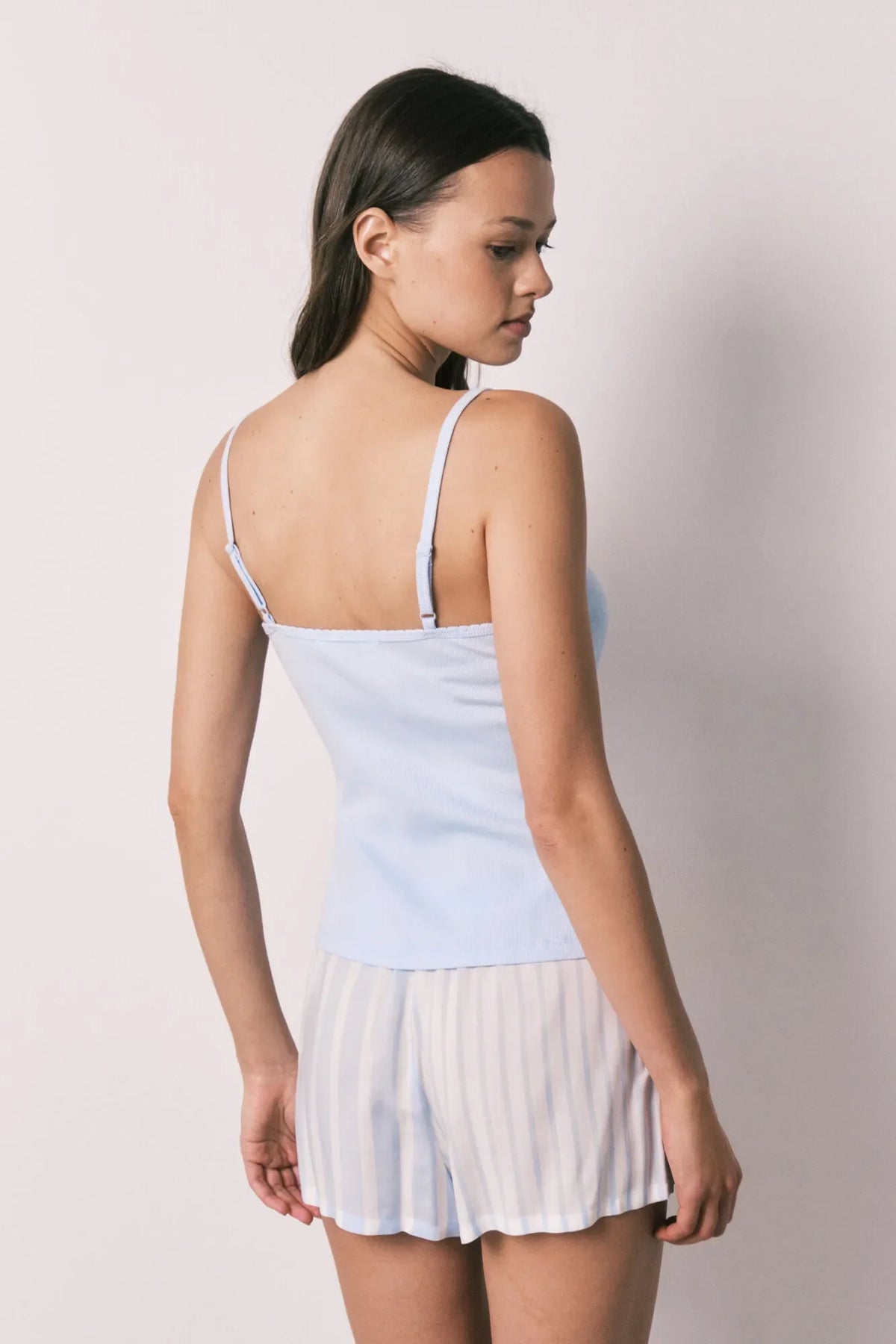 Women Secret Blue Cotton And Viscose Short Pyjamas