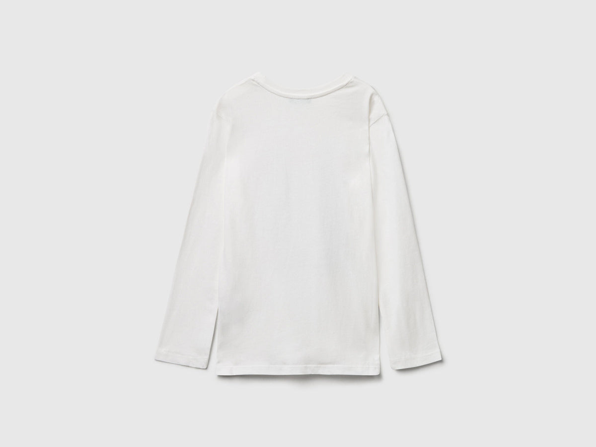 Benetton Glitter Print T-Shirt