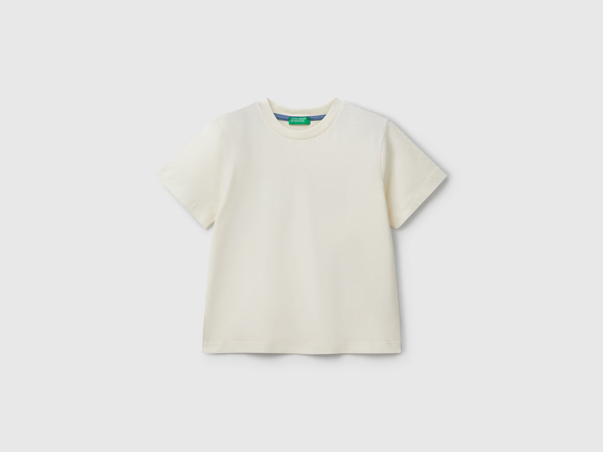 Benetton Printed Crew Neck T-Shirt