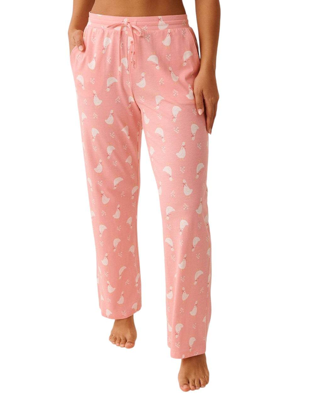 La vie en Rose Blue Plaid Print Pajama Pants