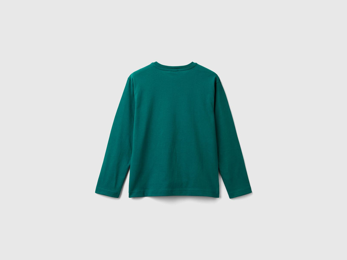 Benetton Printed Crew Neck T-Shirt For Kids