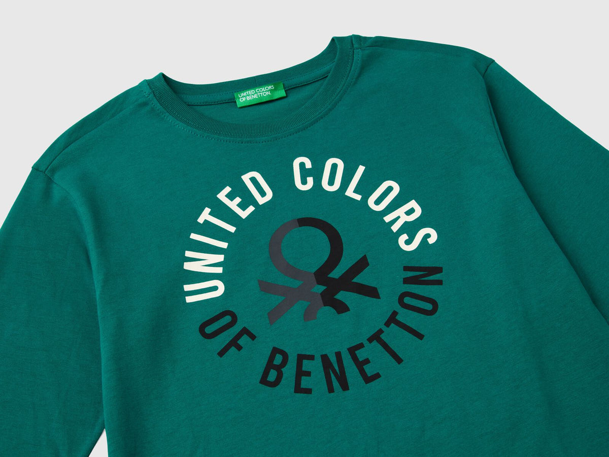 Benetton Printed Crew Neck T-Shirt For Kids