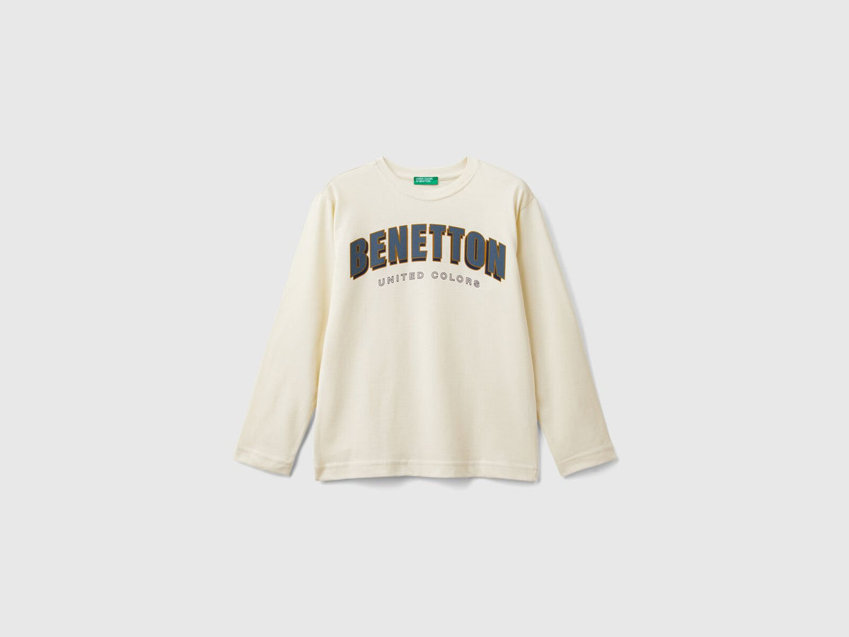 Benetton Printed Crew Neck T-Shirt For Kids