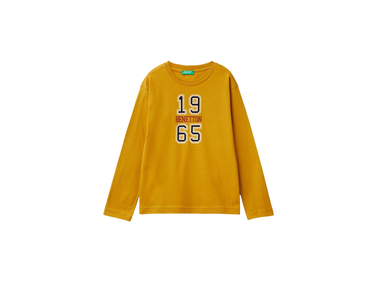 Benetton Printed Crew Neck T-Shirt For Kids