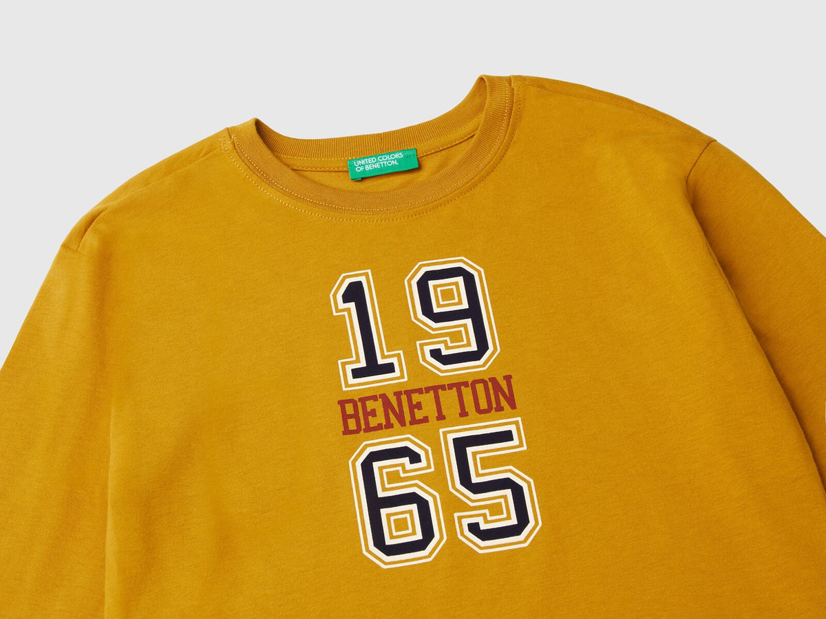Benetton Printed Crew Neck T-Shirt For Kids
