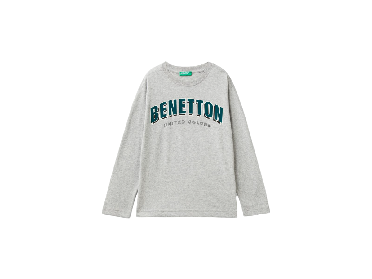Benetton Printed Crew Neck T-Shirt For Kids