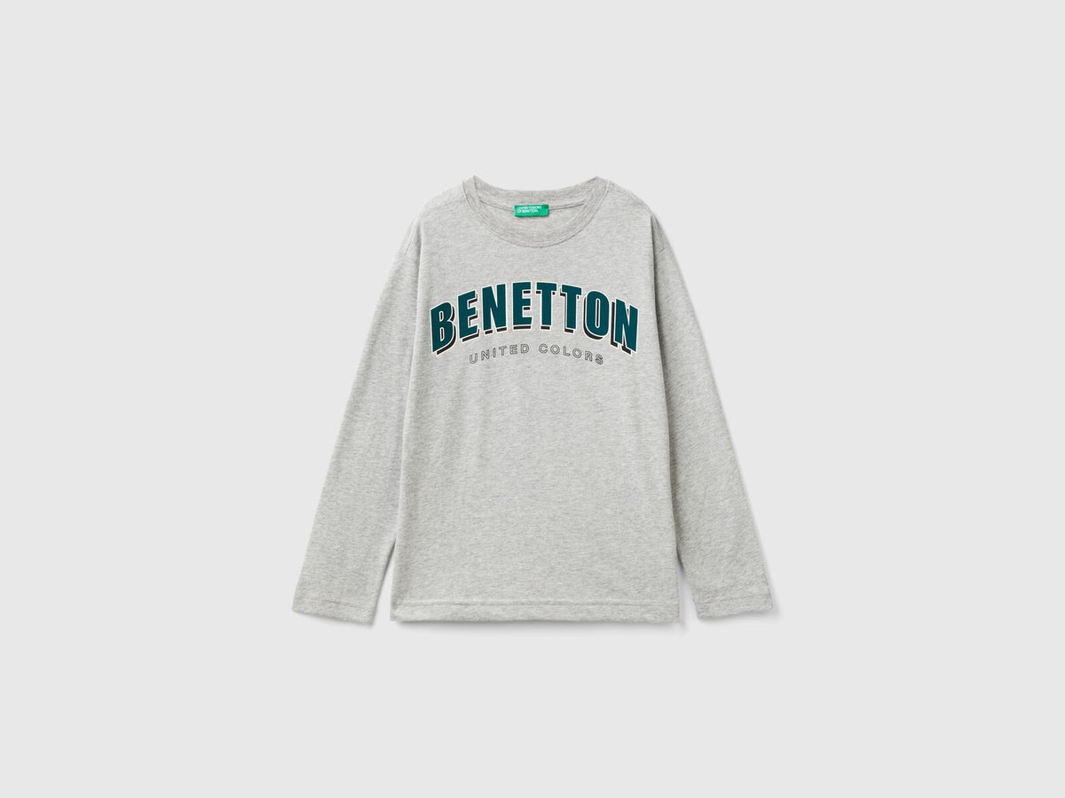 Benetton Printed Crew Neck T-Shirt For Kids