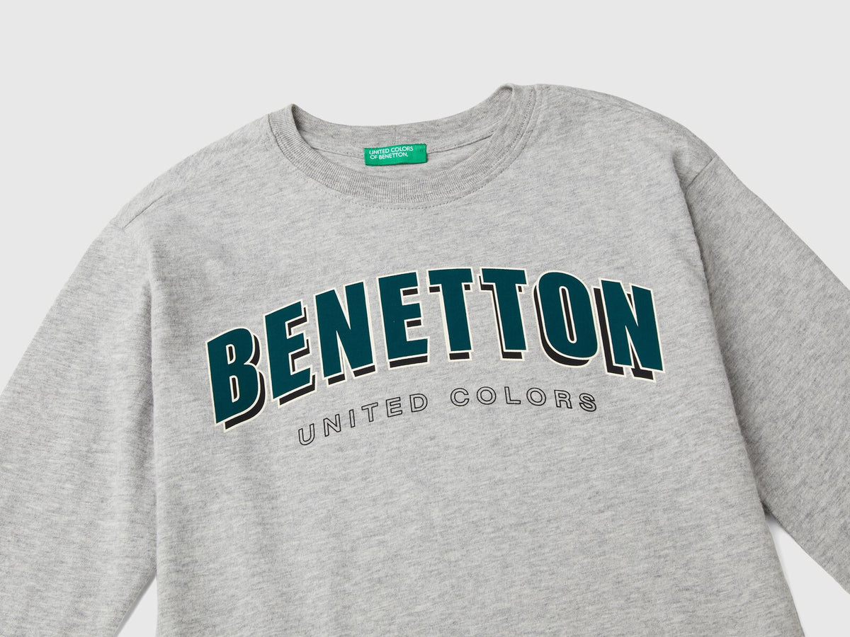 Benetton Printed Crew Neck T-Shirt For Kids