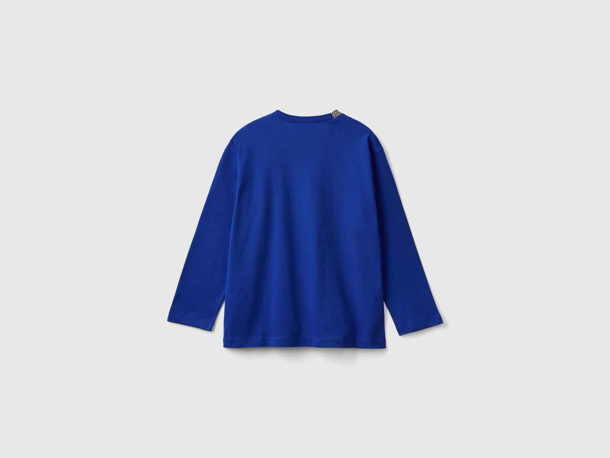 Benetton Printed Long Sleeve T-Shirt