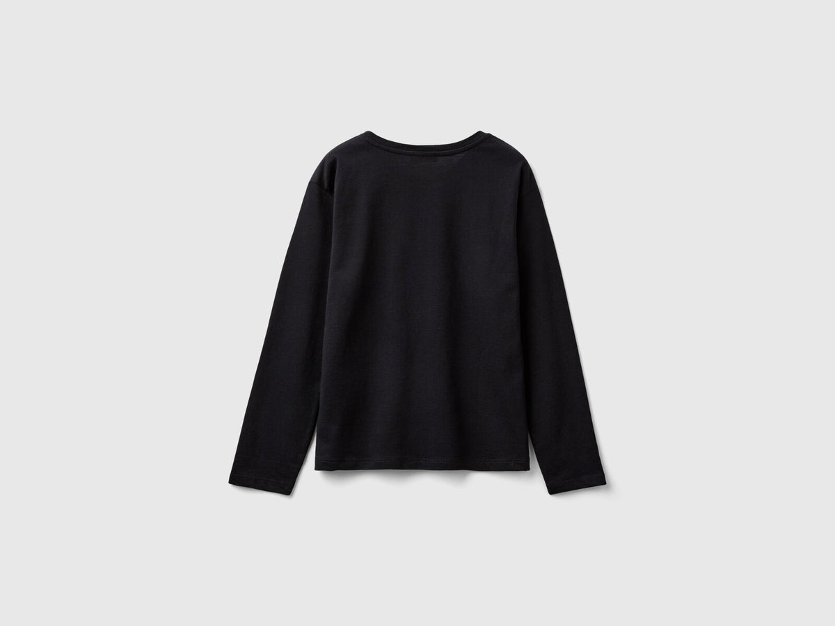 Benetton Long Sleeve Printed T-Shirt