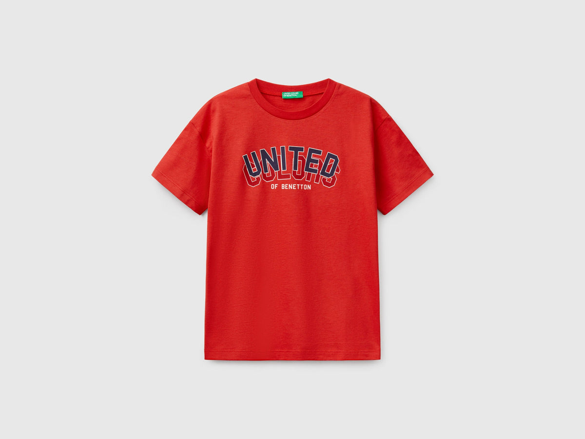 Benetton Short Sleeve Pure Cotton T-Shirt