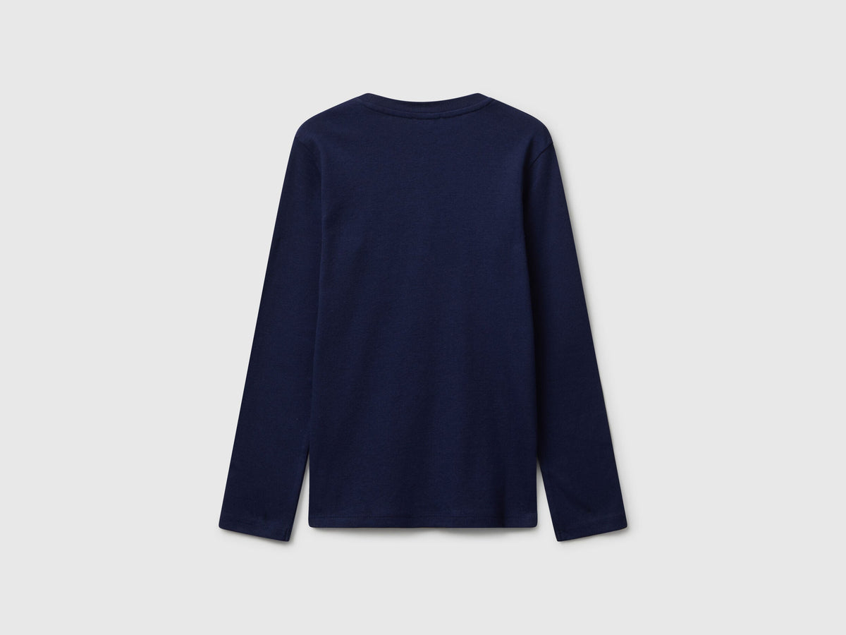 Benetton Glitter Print T-Shirt