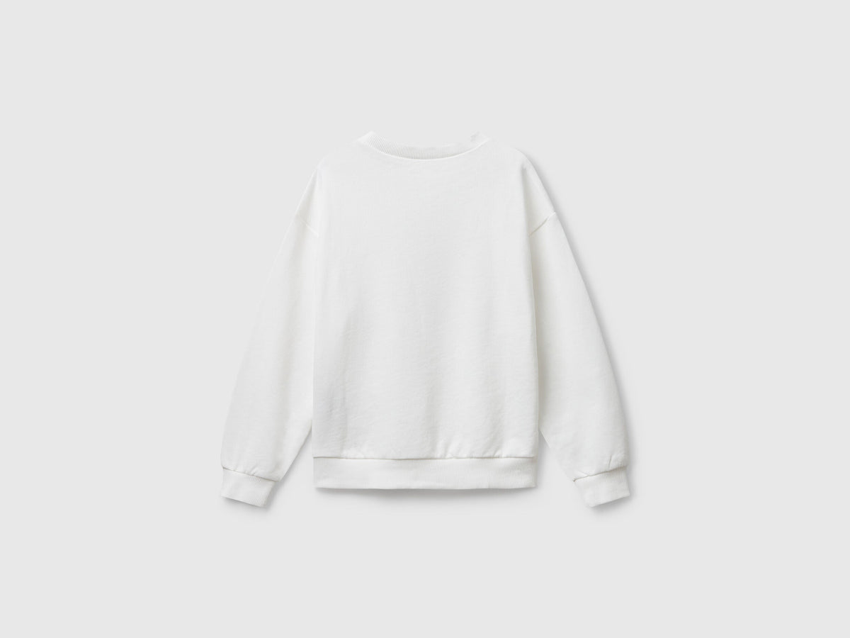Benetton Glitter Logo Sweatshirt