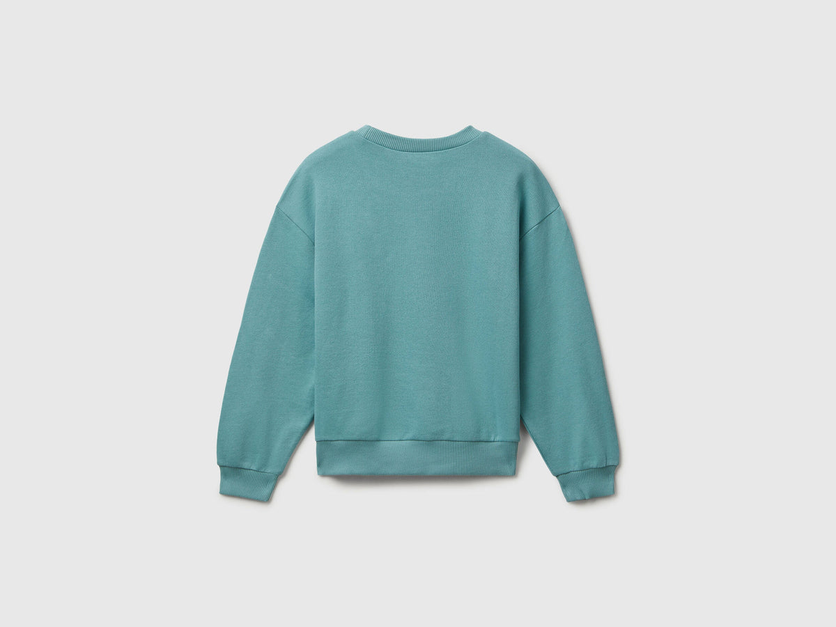 Benetton Glitter Logo Sweatshirt