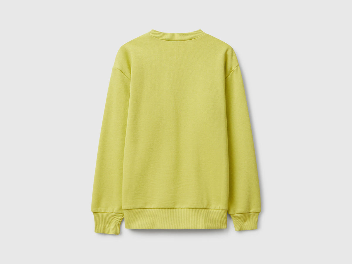 Benetton Slogan Print Sweatshirt