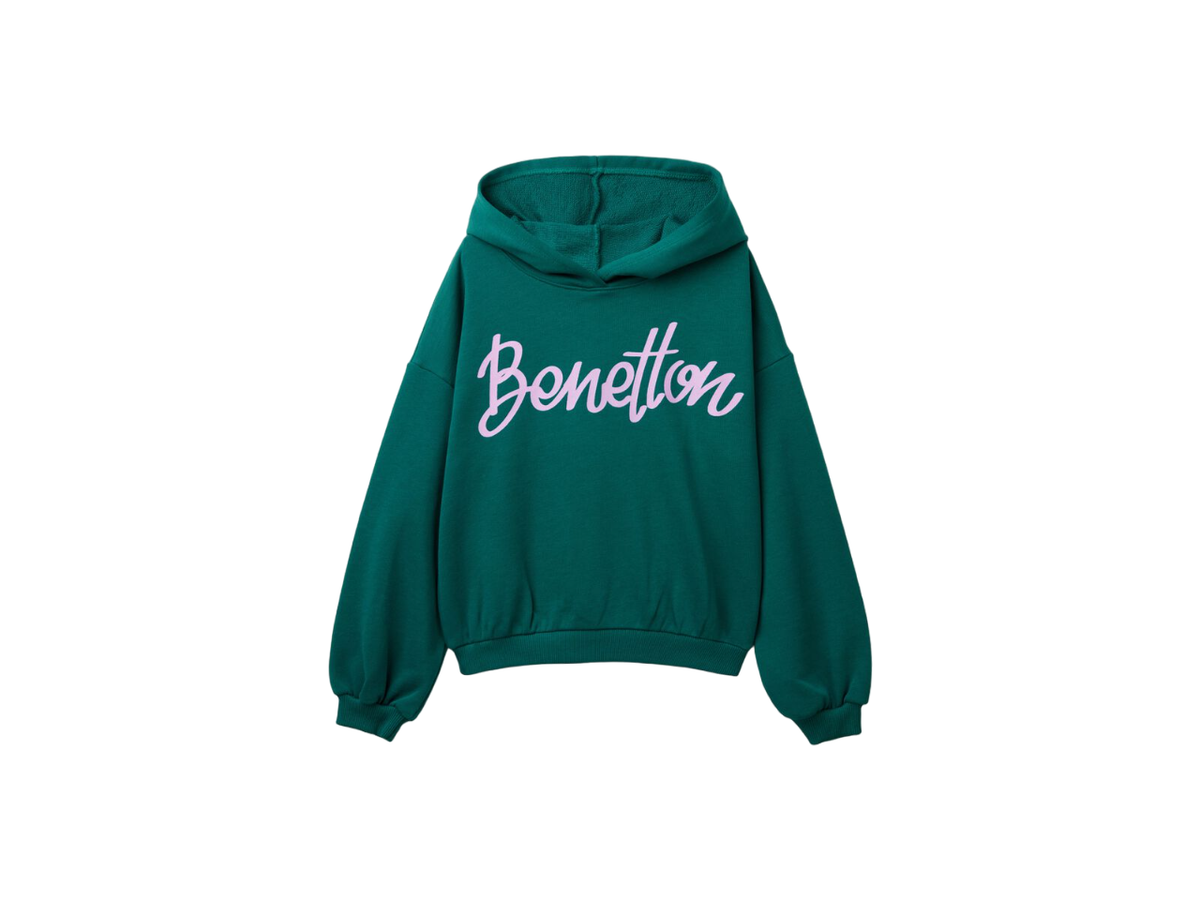 Benetton Long Sleeve Hood Sweatshirt