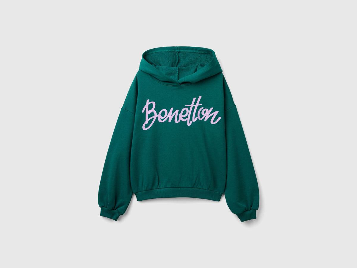 Benetton Long Sleeve Hood Sweatshirt