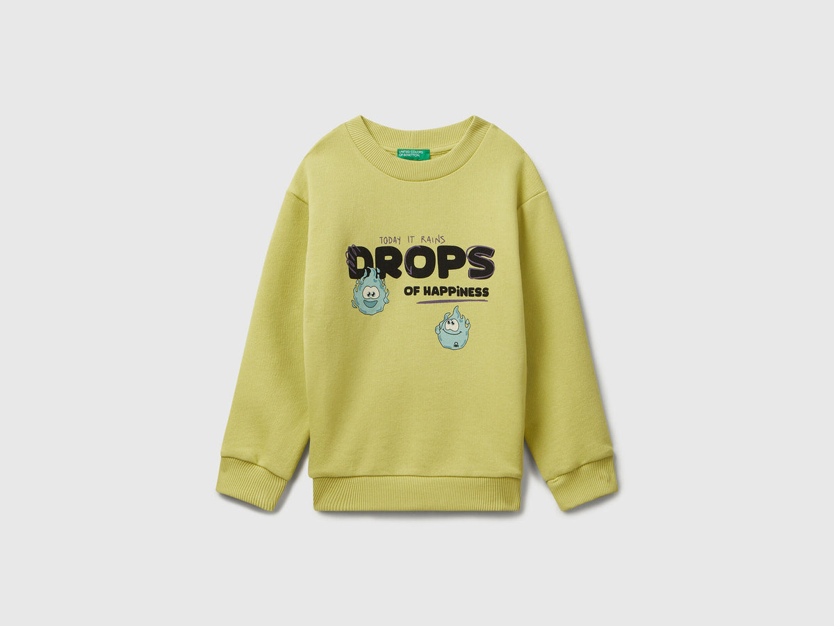 Benetton Printed Long Sleeve Sweatshirt