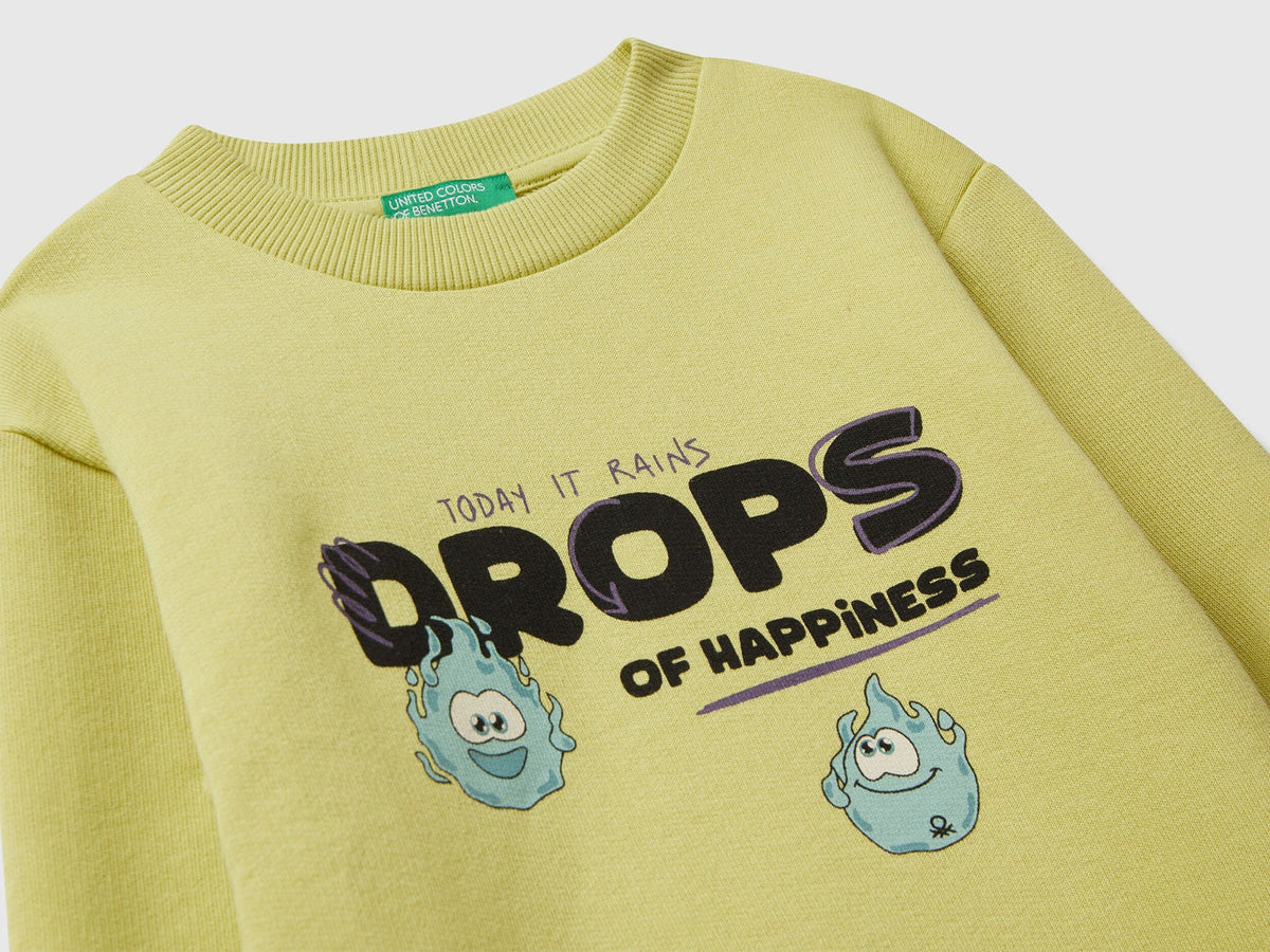 Benetton Printed Long Sleeve Sweatshirt