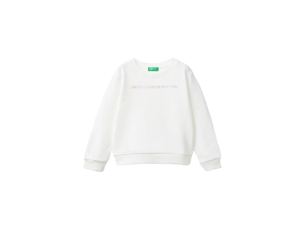 Benetton Logo Long Sleeve Sweater