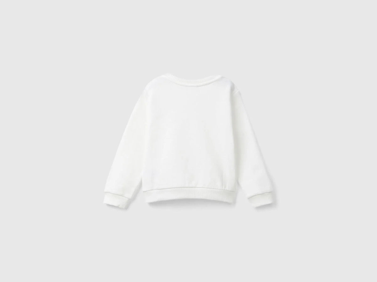 Benetton Logo Long Sleeve Sweater
