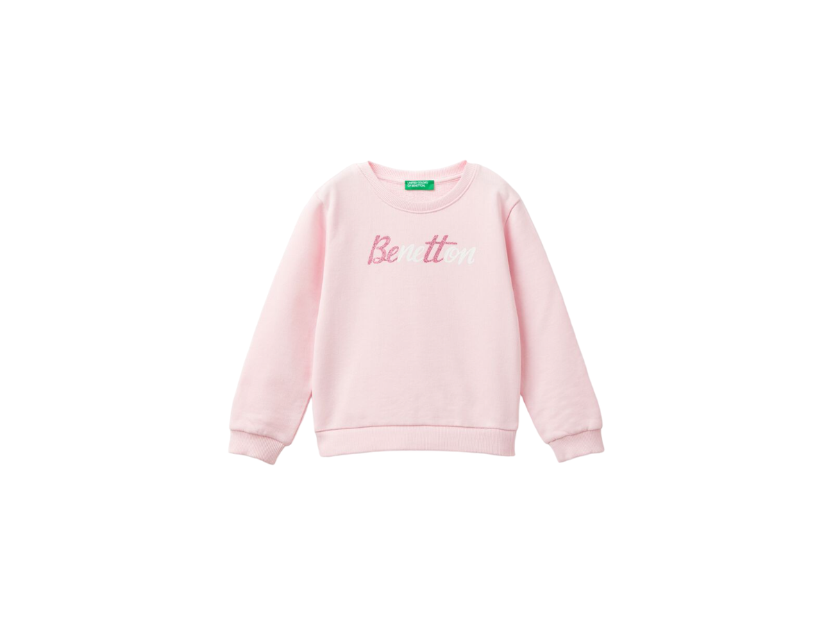 Benetton Logo Long Sleeve Sweater