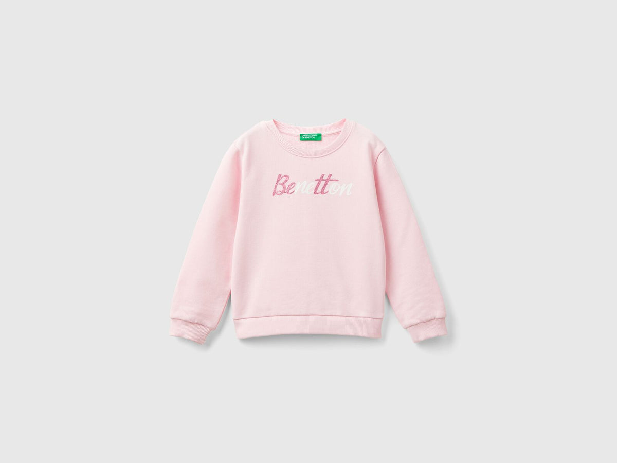 Benetton Logo Long Sleeve Sweater