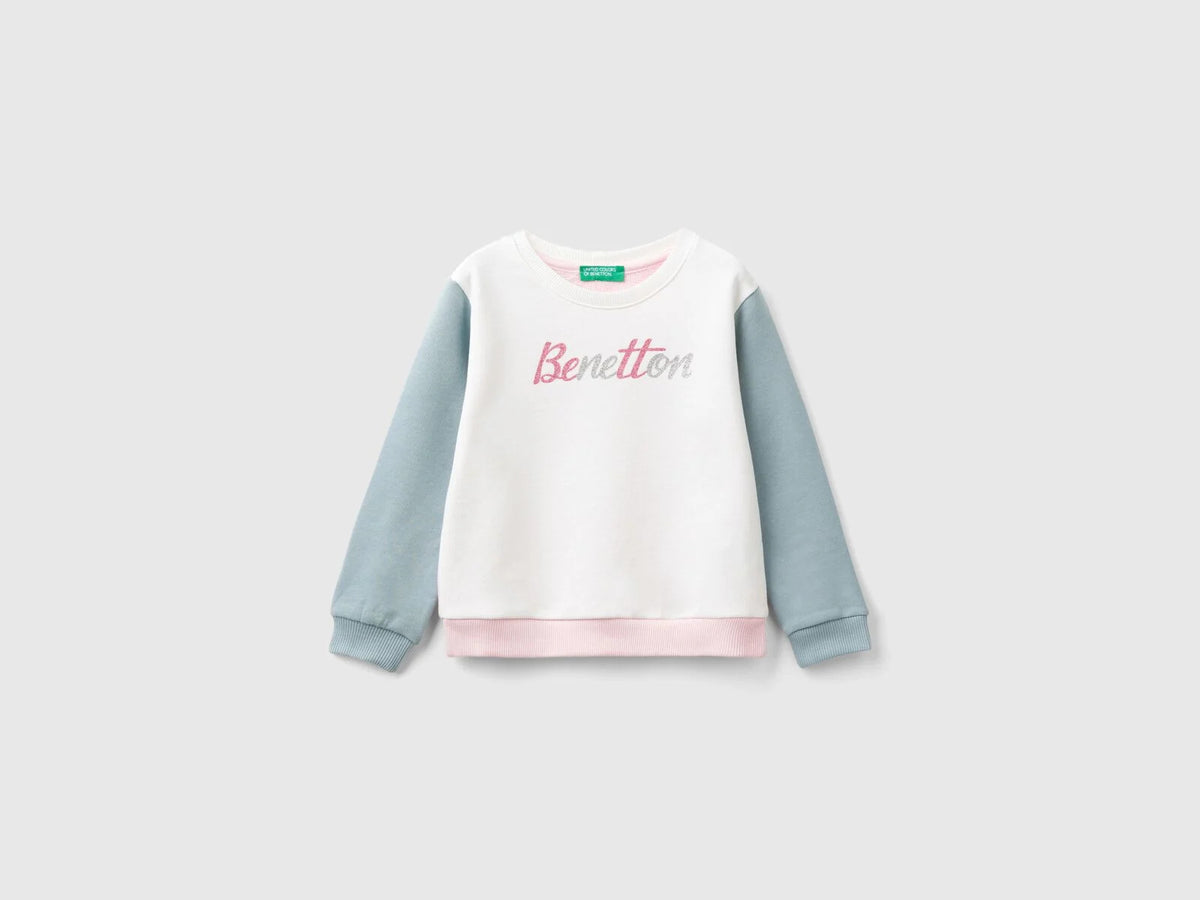 Benetton Logo Long Sleeve Sweater