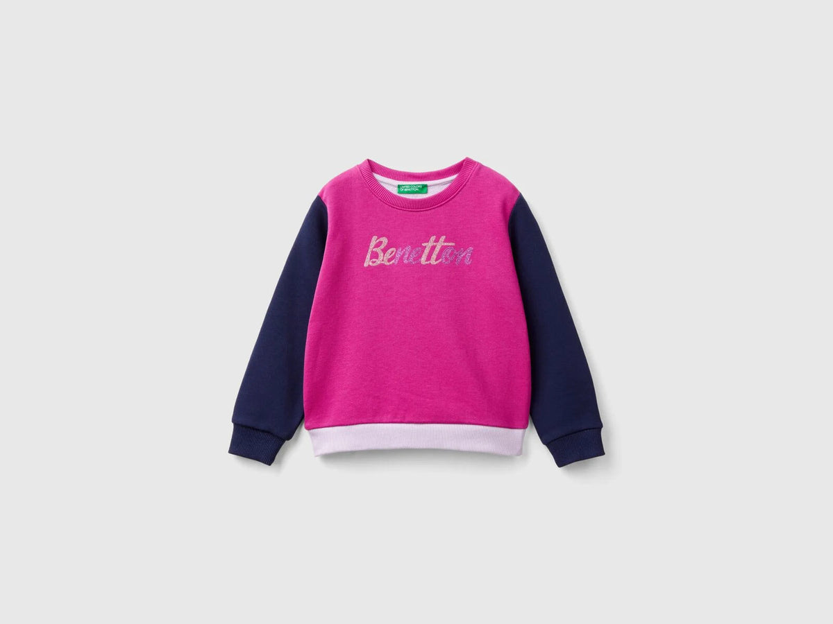 Benetton Logo Long Sleeve Sweater