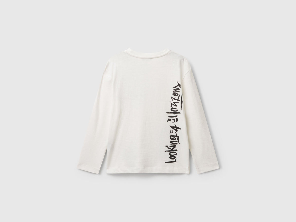 Benetton Front and Back Print T-Shirt