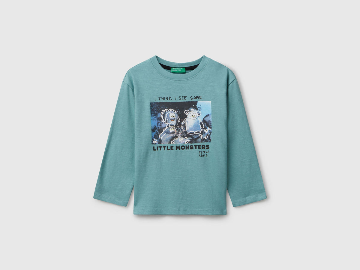 Benetton Monster Print T-Shirt