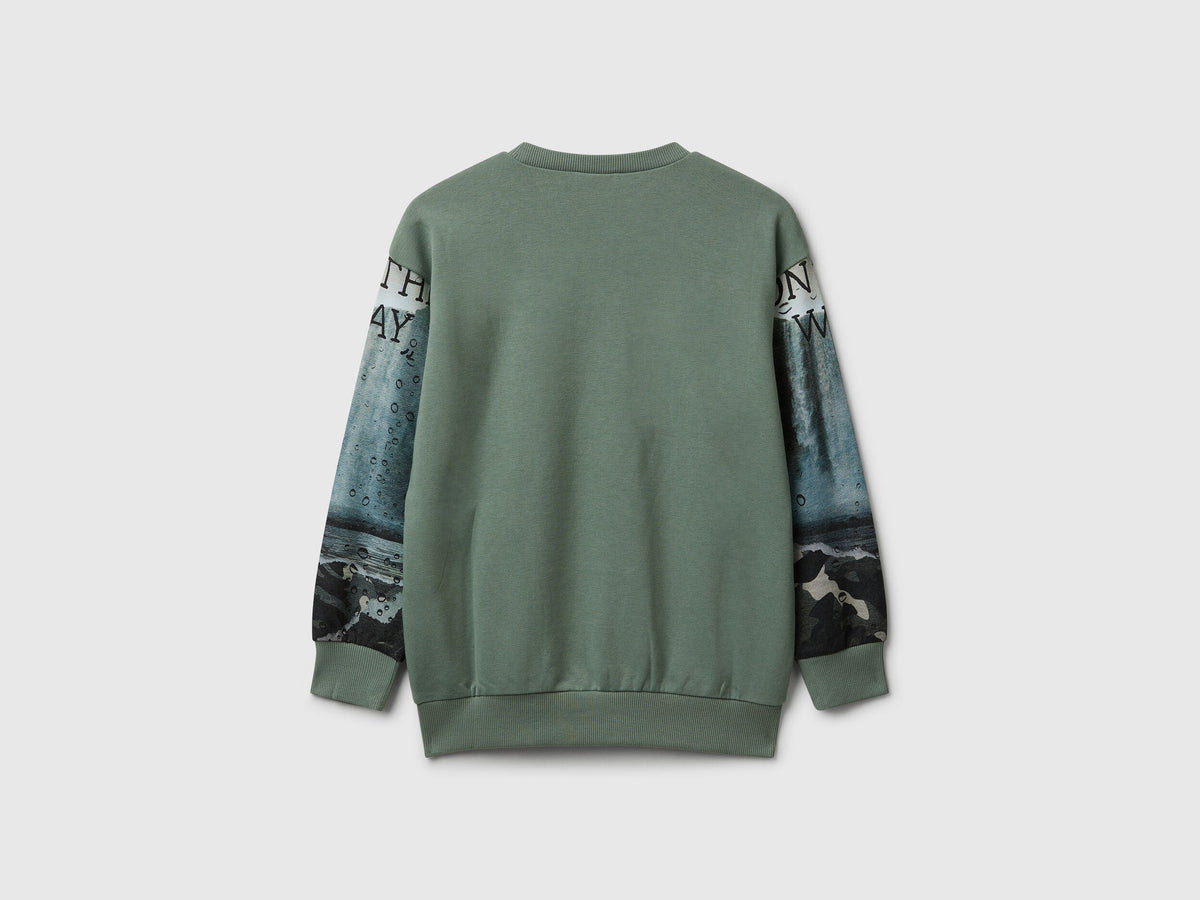 Benetton Printed Sweatshirt