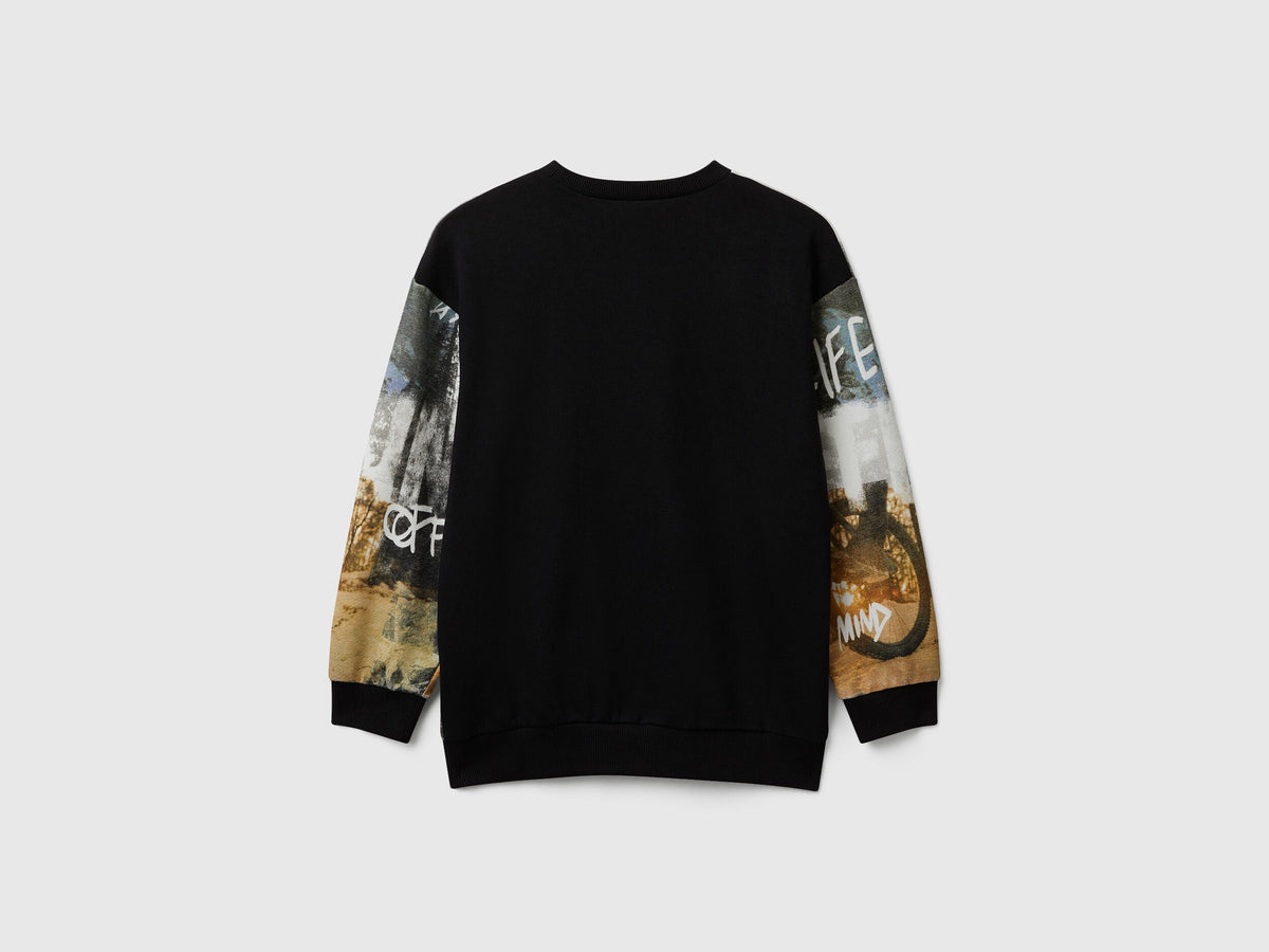 Benetton Printed Sweatshirt