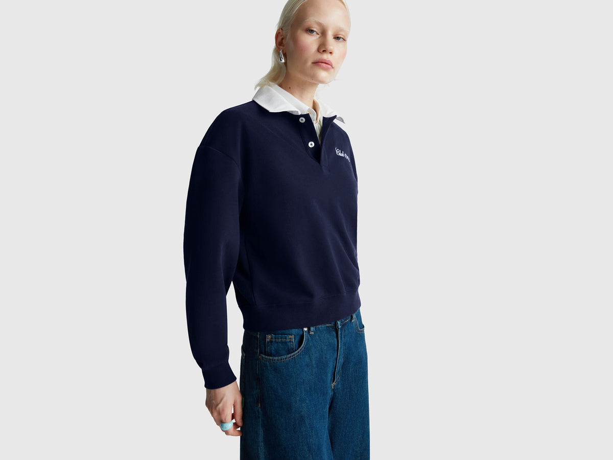Benetton Comfort Fit Sweat Polo