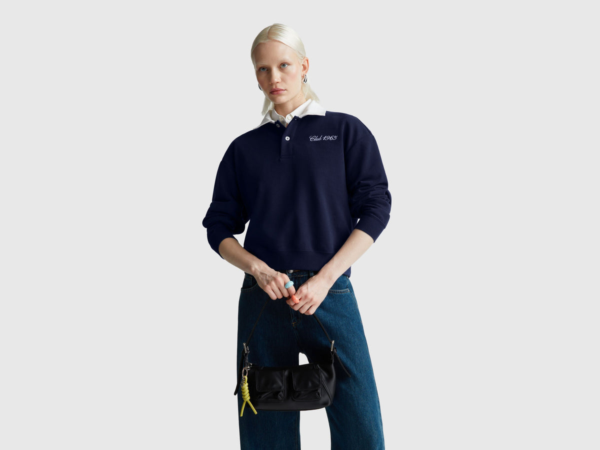 Benetton Comfort Fit Sweat Polo