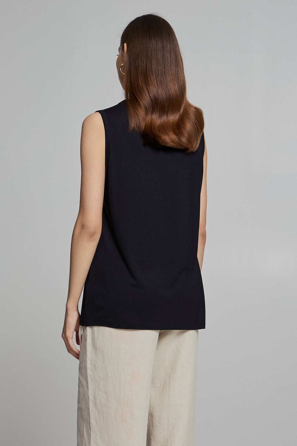 BSB Sleeveless Blouse With Print