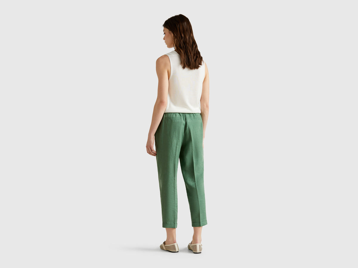 Benetton Cropped Trousers