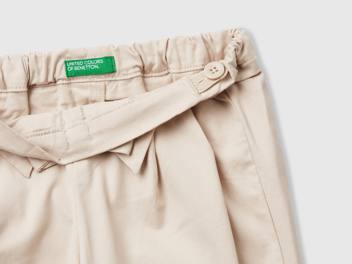 Benetton Girls Trousers With Bow