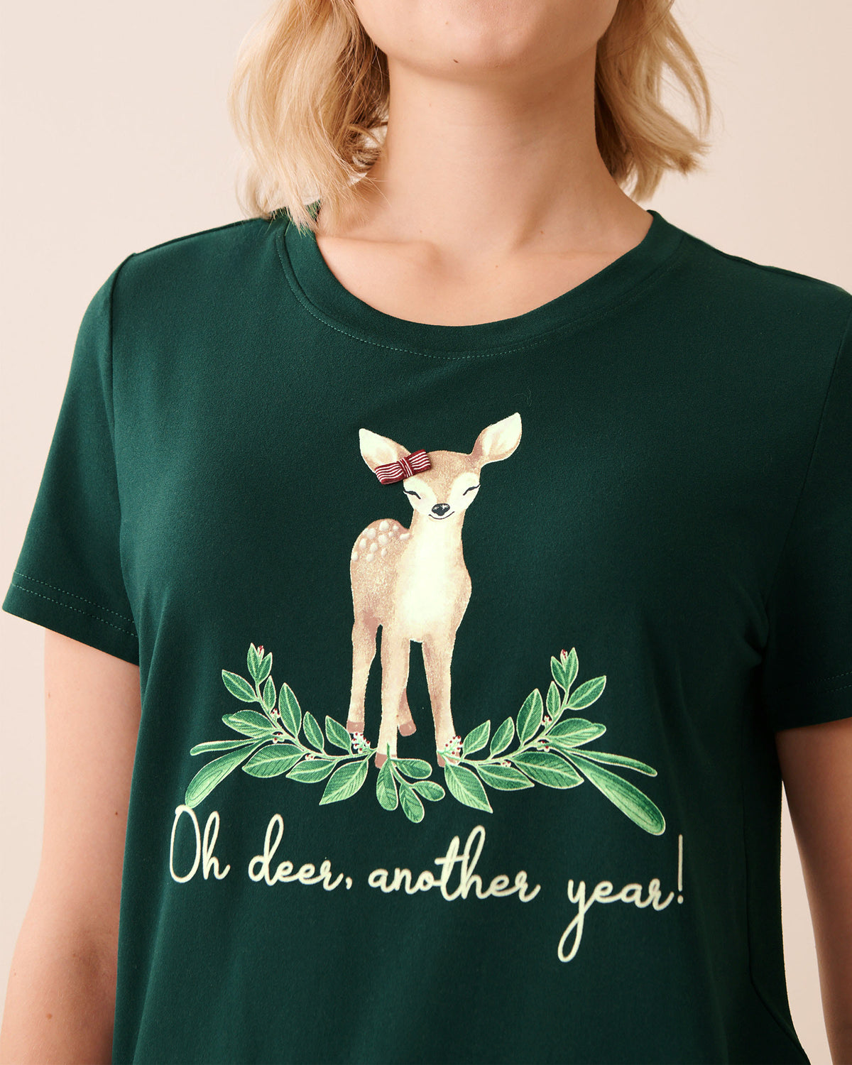 La Vie En Rose Deer Print Super Soft T-shirt