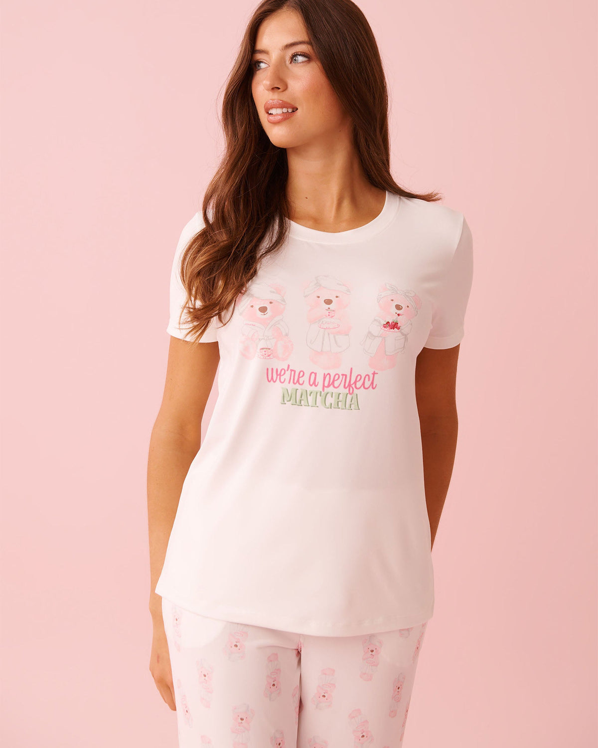 La vie en Rose Peachy Dream Teddy T-shirt