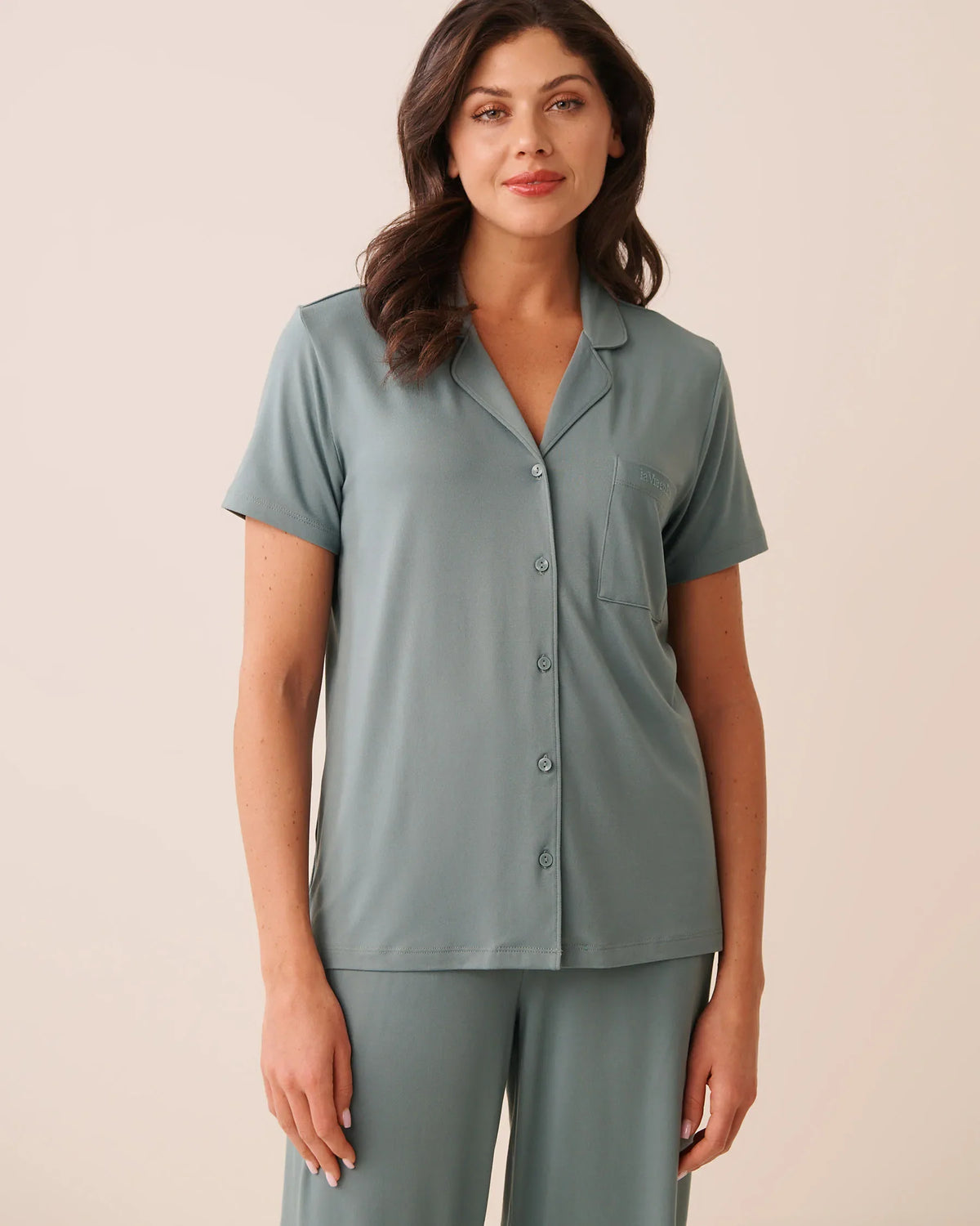 Super Soft Short Sleeve Button-Down Shirt