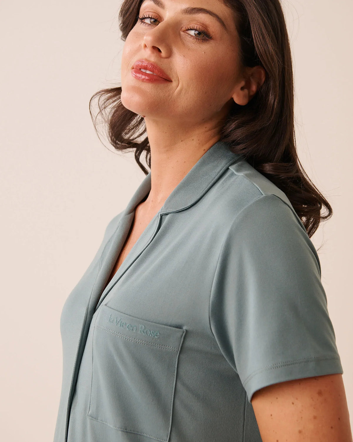 Super Soft Short Sleeve Button-Down Shirt