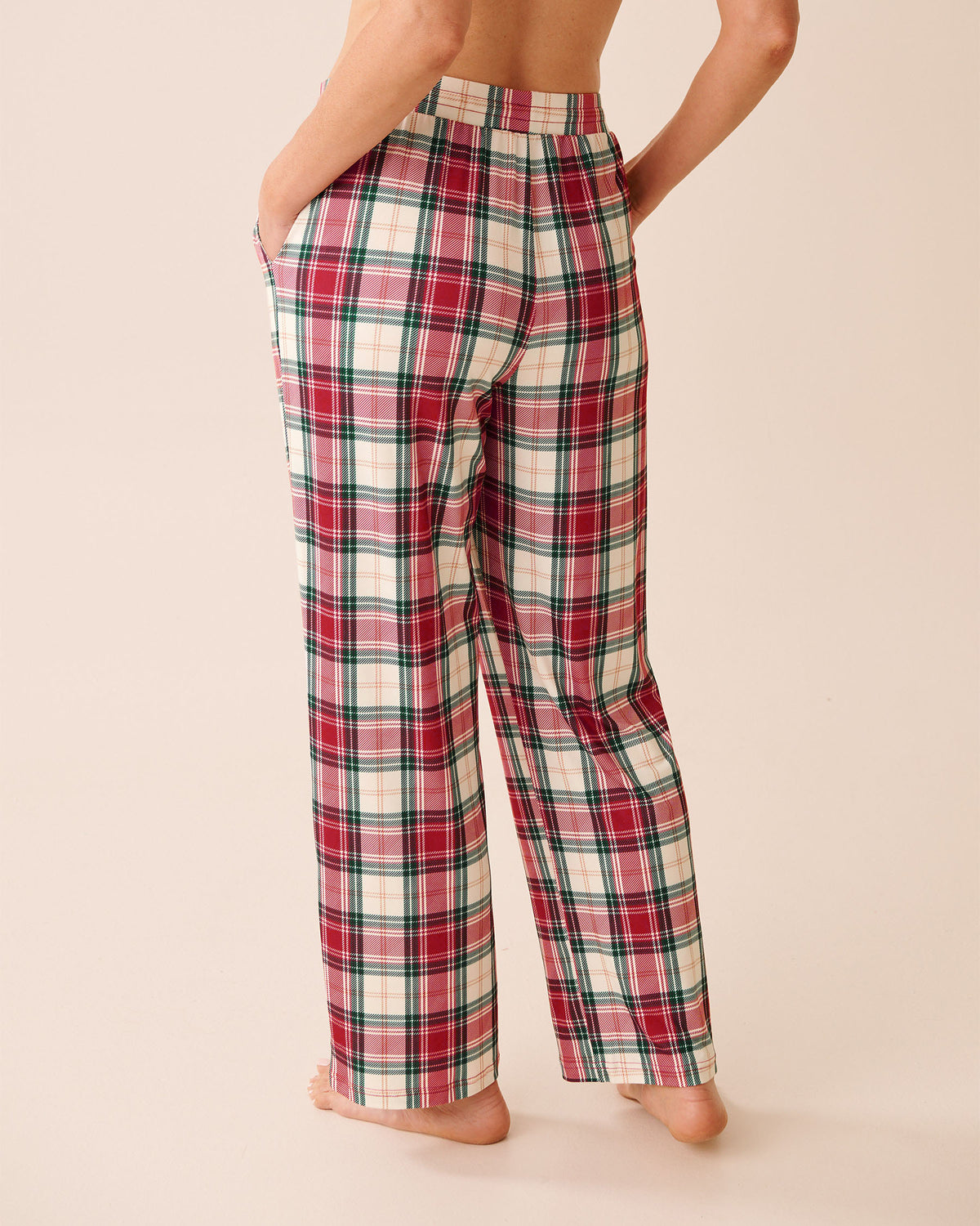 La Vie En Rose Red Plaid Super Soft Pajama Pants